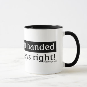 Left-handed people mug