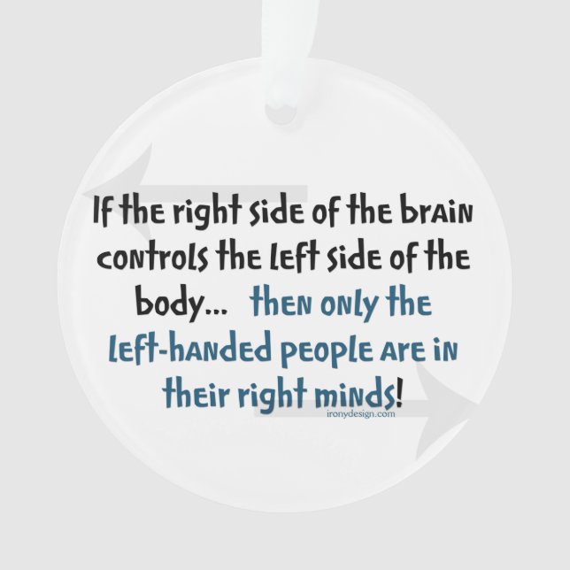 Left-handed people ornament (Front)