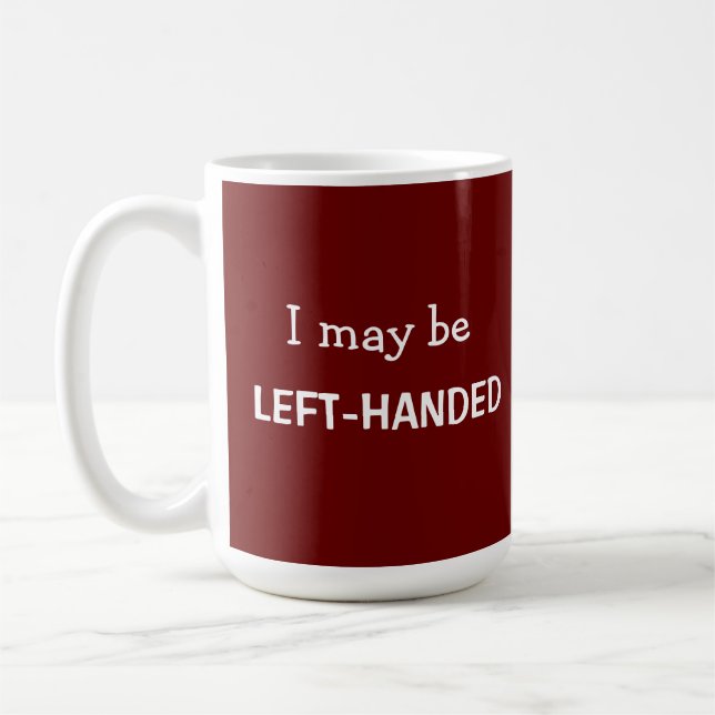 Left-Handed Red Mug (Left)