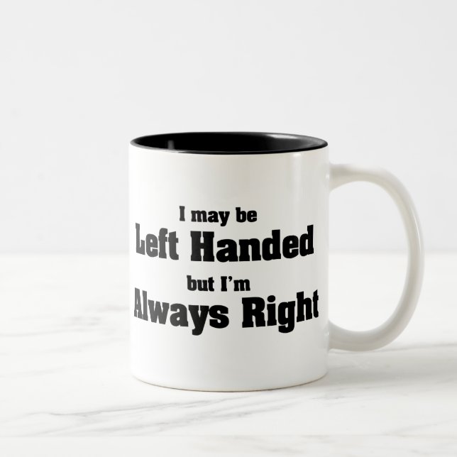 Left Handed Two-Tone Coffee Mug (Right)