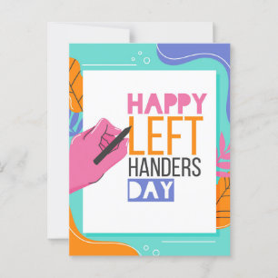 Left Handers Day Postcard