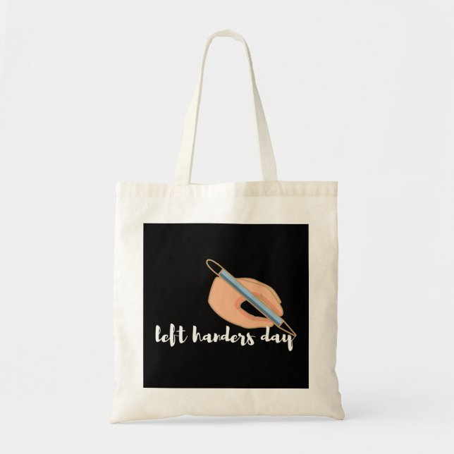 left handers day tote bag (Front)