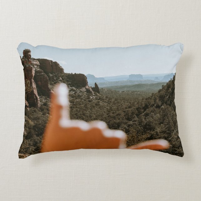 Left human hand accent pillow (Front)
