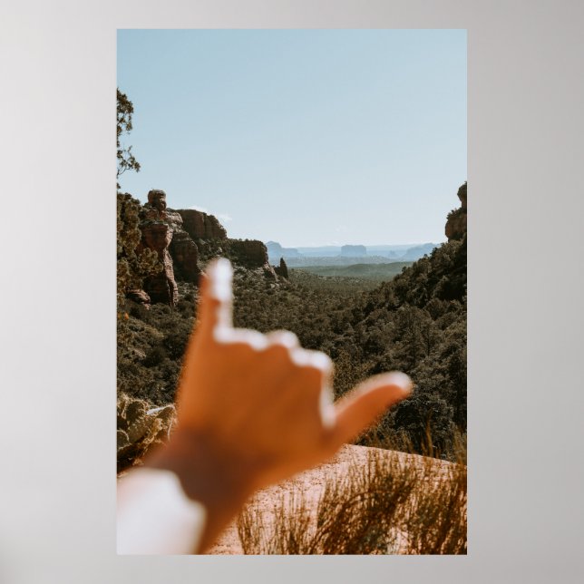 Left human hand poster (Front)