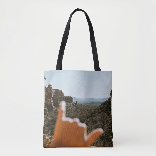 Left human hand tote bag (Front)