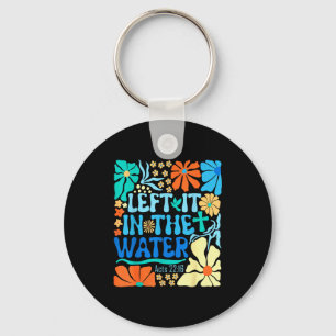 Left It In The Water Vintage Boho Baptized Christi Keychain