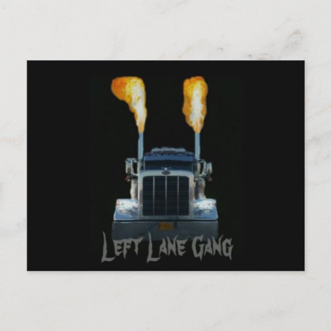 Left Lane Gang Postcard (Front)