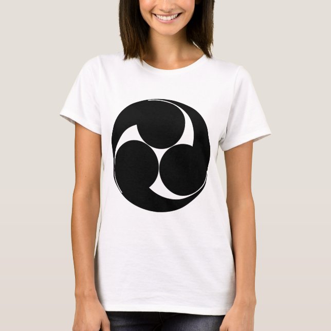 Left Mitsudomoe (rough sketch) T-Shirt (Front)