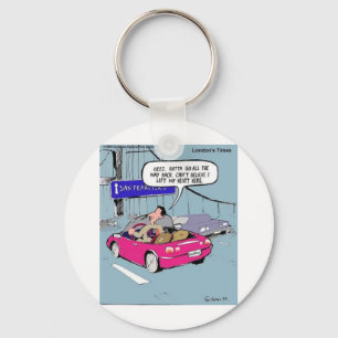 Left My Heart In San Francisco Funny Gifts & Tees Keychain