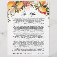 Left - Right | Baby Shower Game