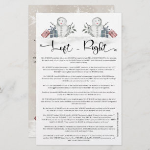 Left Right Snowman Baby Shower