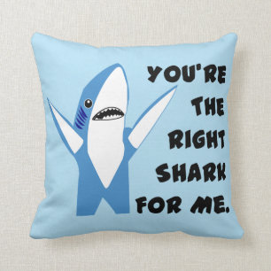Left Shark Dancing Valentine Throw Pillow