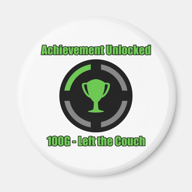 Left the Couch - Achievement Unlocked Magnet (Front)