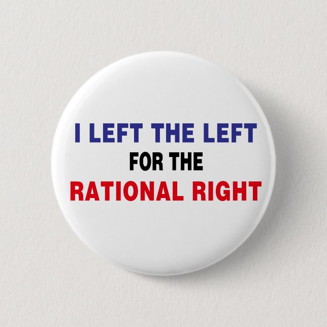 Left The Left For Rational Right 2 Inch Round Button (Front)
