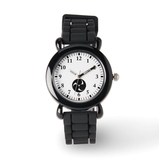 Left three-cornered figure (drawing) watch (Front)