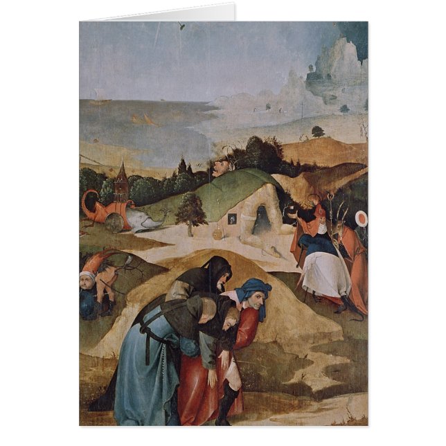 Left wing of the Triptych of the Temptation of (Front)