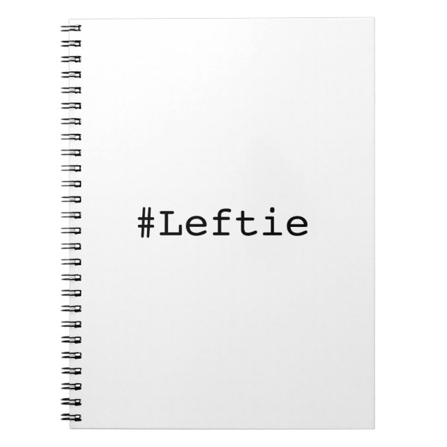 Leftie Left Handed Notebook (Front)