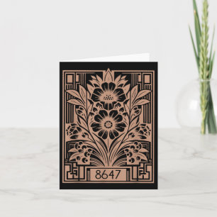 Leftist, 86 47 Anti Trump, Floral Feminist  Card