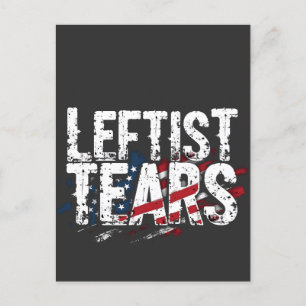 Leftist Tears Liberal Democrats Kamal Harris Postcard