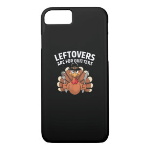 Leftovers Are For Quitters Funny Thanksgiving Vint Case-Mate iPhone Case