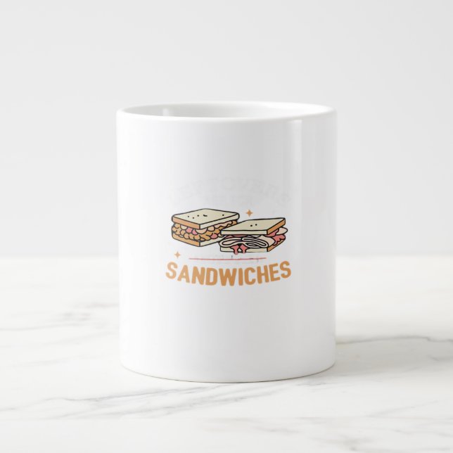 Leftovers Are For Quitters Sandwichers Essential Large Coffee Mug (Front)