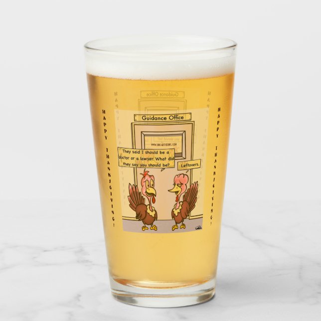Leftovers Frosted Beer Glass (Front Filled)