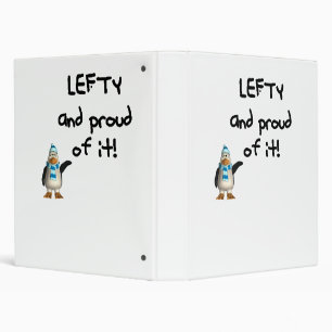 Lefty and Proud of it! Left handed funny sayings Binder