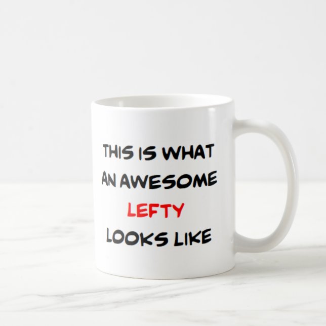 lefty, awesome coffee mug (Right)