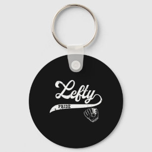 Lefty Left Handed Sell Softll Proud Woman Men Retr Keychain