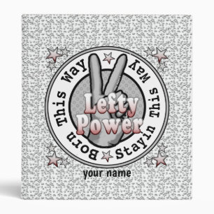 Lefty Power Left Handed Lefty   binder