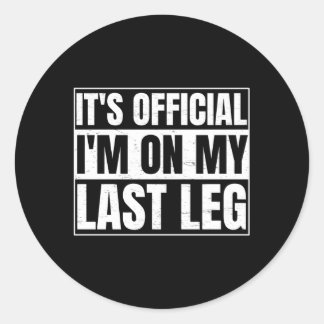 Leg Ampu For A Wheelchair Leg Ampu Classic Round Sticker