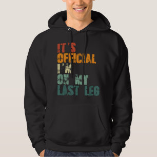 Leg Amputee Funny Humor Amputation Surgery Recover Hoodie