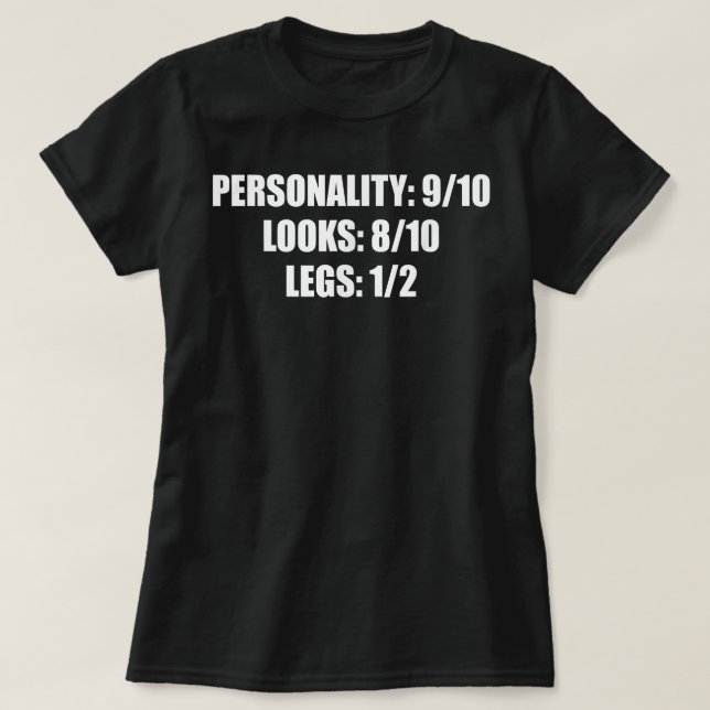 Leg Amputee Humour Funny Amputation Gift  T-Shirt (Design Front)