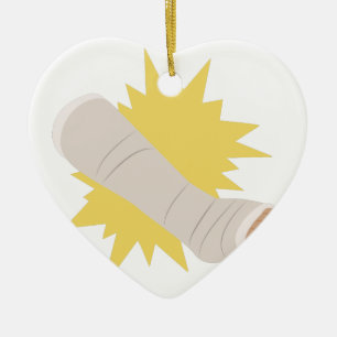 Leg Cast Ceramic Ornament