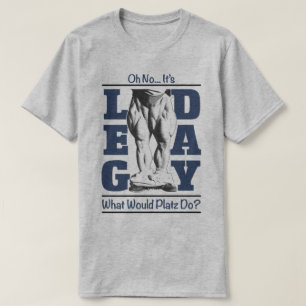 Leg Day Bodybuilding Motivation Training Gym Quads T-Shirt