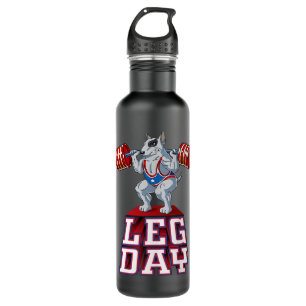 Leg Day bull terrier Weight Lifting Squat Gym 351 710 Ml Water Bottle