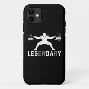Leg Day - Legendary - Squat - Gym Inspirational iPhone 11 Case