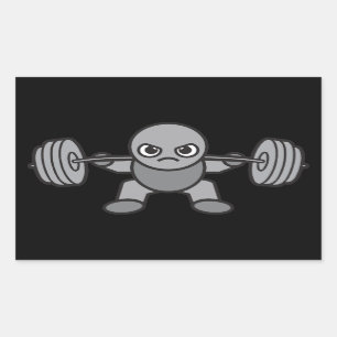 Leg Day - Squat - Kawaii Weightlifter Sticker