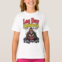 Leg Day Survivor Exhausted Gorilla Gym