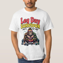 Leg Day Survivor Exhausted Gorilla Gym