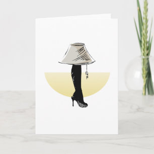 Leg lamp holiday card