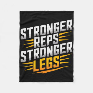 Leg Press Exercise Bodybuilding Fitness Workout Gy Fleece Blanket