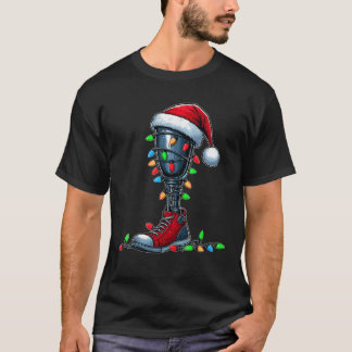Leg Prosthetics Amputee Amputation Xmas  Unisex Ad T-Shirt