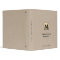 Legacy Binder Beige Linen Gold Monogram