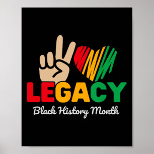 Legacy Black History Month African American Black Poster