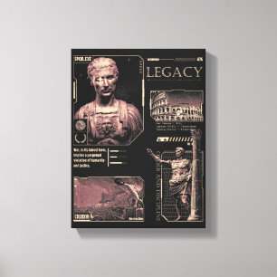 Legacy - Brutalist Design Canvas Print