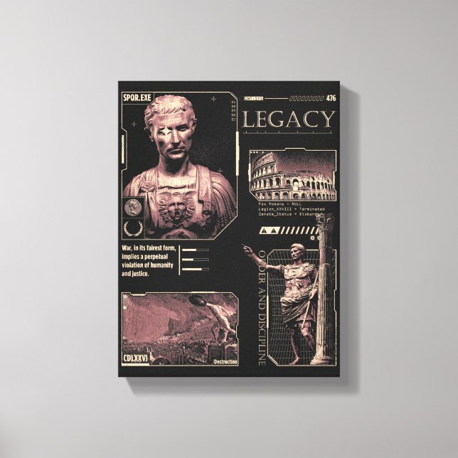 Legacy - Brutalist Design Canvas Print (Front)