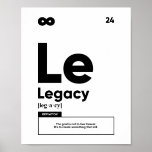 Legacy Definition   Motivational Poster