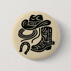 Legacy in Leather 2 Inch Round Button