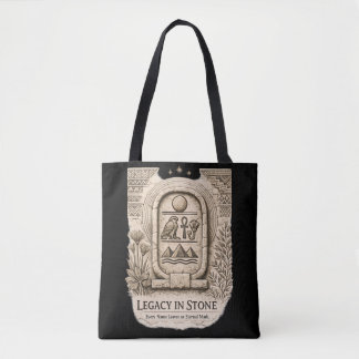 Legacy in Stone | Royal Cartouche | Ancient Africa Tote Bag